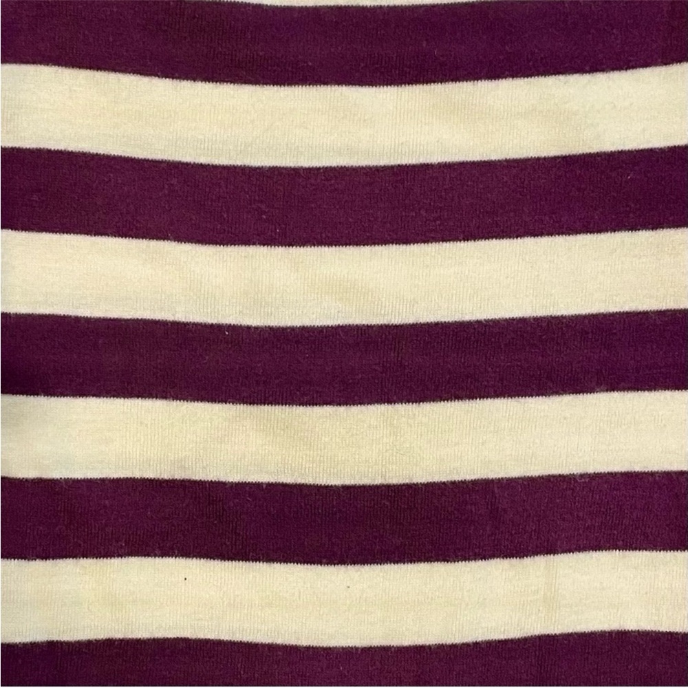 Baby Boden Striped Bodysuits Boys 6-12M 2 Piece Set Long Sleeves Mini Plum Navy - Picture 2 of 7